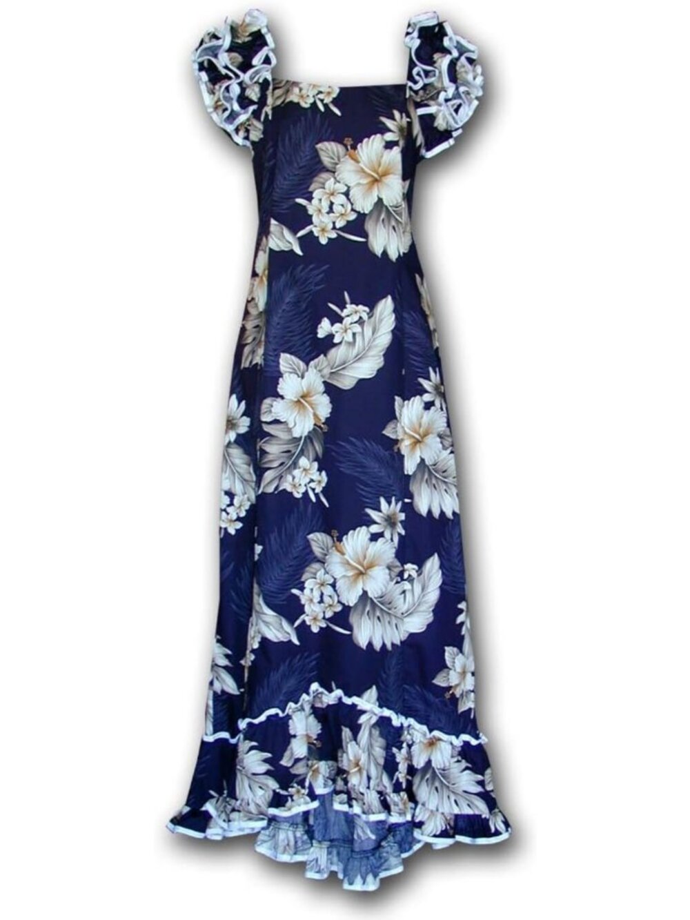 Hawaiian Muumuu Dress for Luau, Beach Party, Summer Vacation - Flowy & Colorful